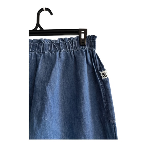 NWT Lucy & Yak Blue Wide Leg Jeans in Blue - Picture 7 of 7